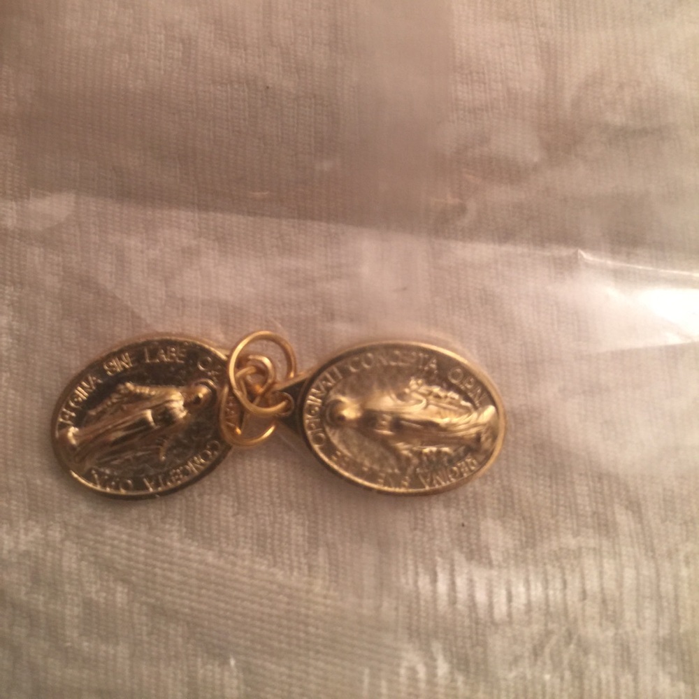 Gold filled Virgin Mary pendant